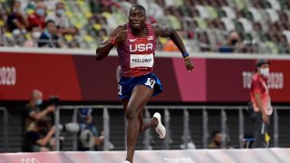 Grant Holloway, Devon Allen and Daniel Roberts will all advance to the men’s 110m hurdles semifinals after a round of impressive heats on Tuesday morning.