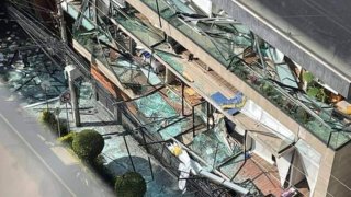 Fotografía de los daños ocasionados por una explosión en un departamento en Ciudad de México
