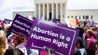Abortion protest outside the Supreme Court