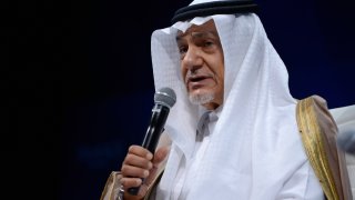 Prince Turki Al-Faisal speaks on stage during the 2015 Concordia Summit at Grand Hyatt New York on Oct. 2, 2015 in New York City.