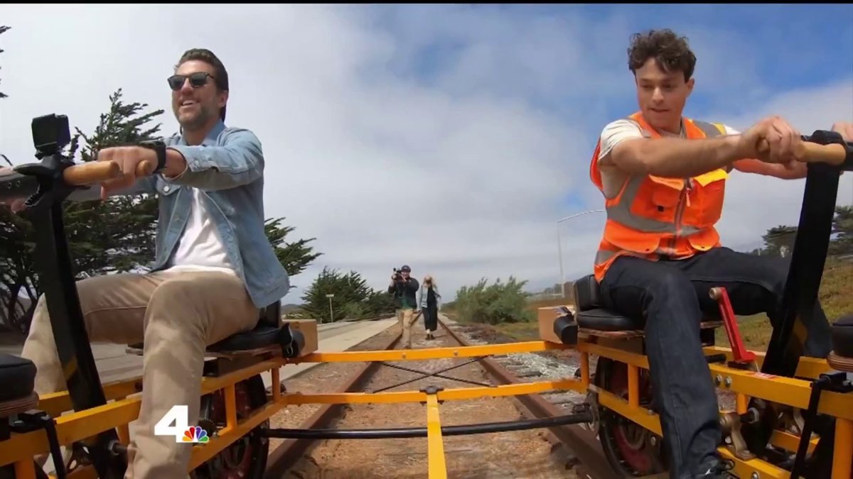 What’s a Handcar? Ross “Drives” a Piece of History NBC Los Angeles