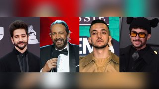 Colombian singer-songwriter Camilo, Dominican maestro Juan Luis Guerra, Spanish rapper C. Tangana and Puerto Rican rapper Bad Bunny,