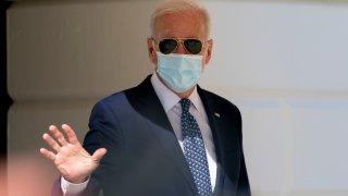 President Joe Biden waves as he walks towards Marine One on the South Lawn of the White House in Washington, Monday, Sept. 20, 2021, for a short trip to Andrews Air Force Base, Md., and then on to New York ahead of a United Nations General Assembly meeting.