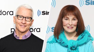 Anderson Cooper, left, and his mother Gloria Vanderbilt.