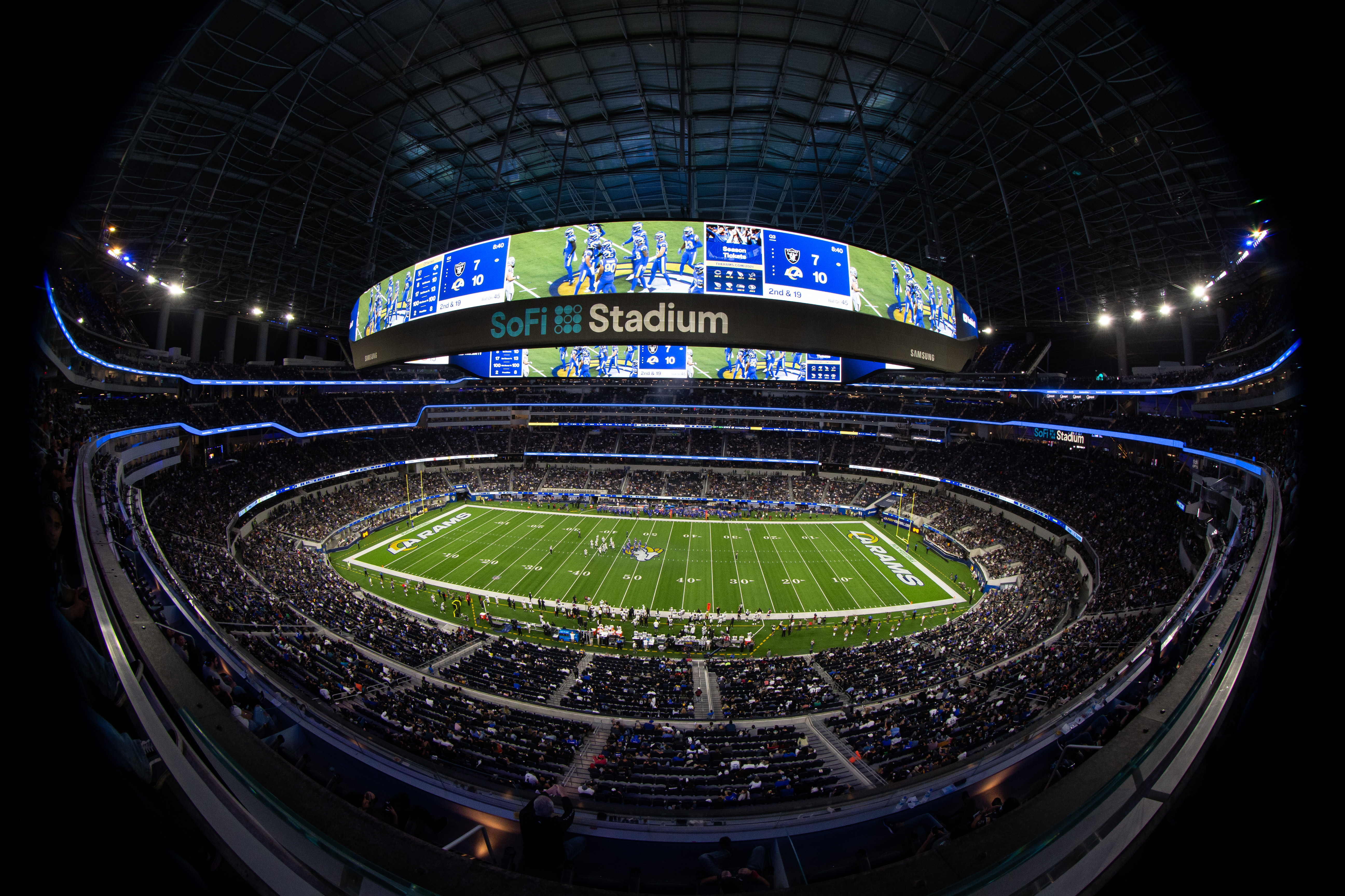 Stadium Talk: Does SoFi Stadium look like the Rams logo? - Bolts