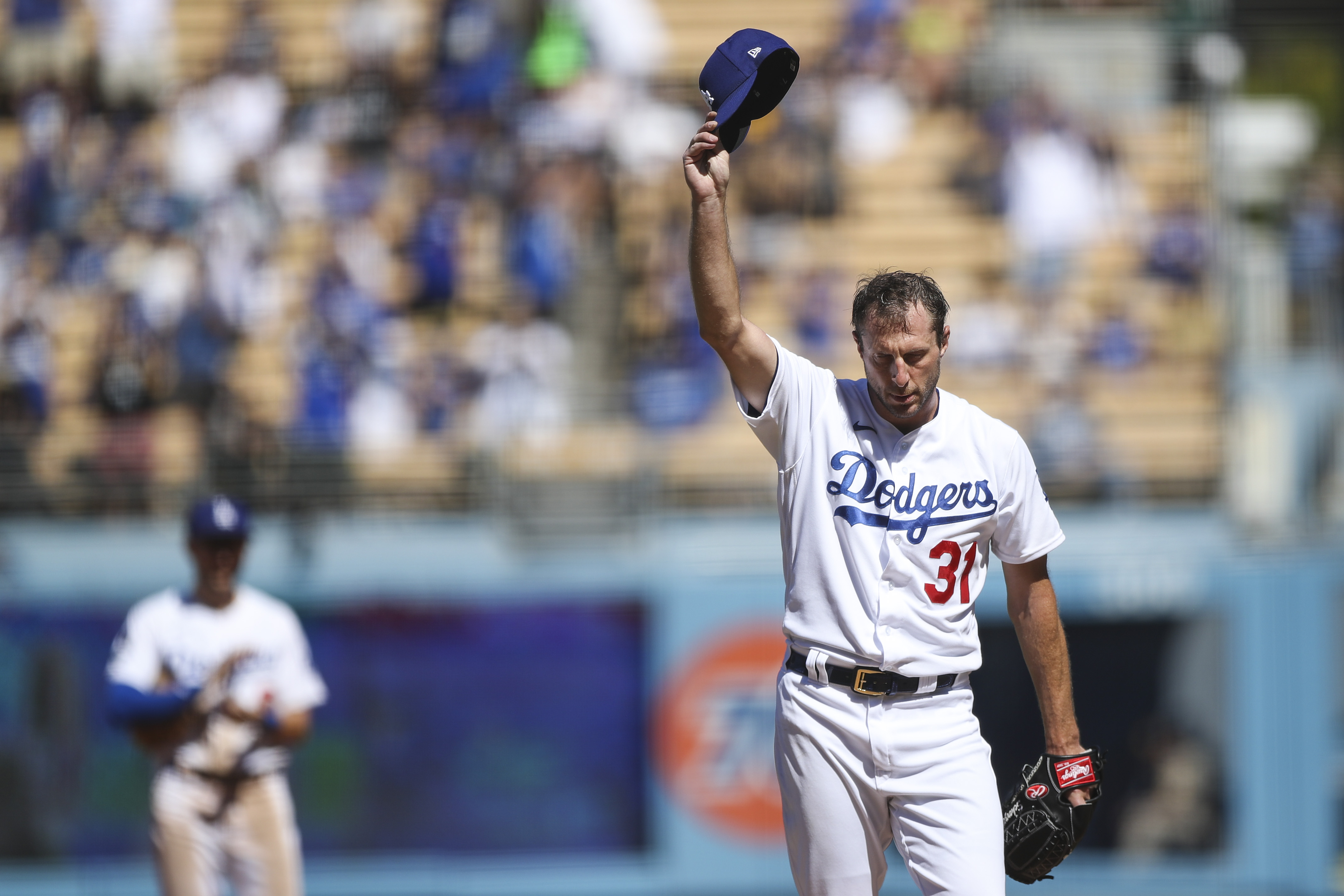 Dodgers' Max Scherzer Gets 3,000th K, Near Perfect Game vs Padres – NBC Los  Angeles