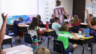 children in classroom