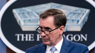 Pentagon spokesman John Kirby speaks during a media briefing at the Pentagon, Monday, Oct. 25, 2021, in Washington.