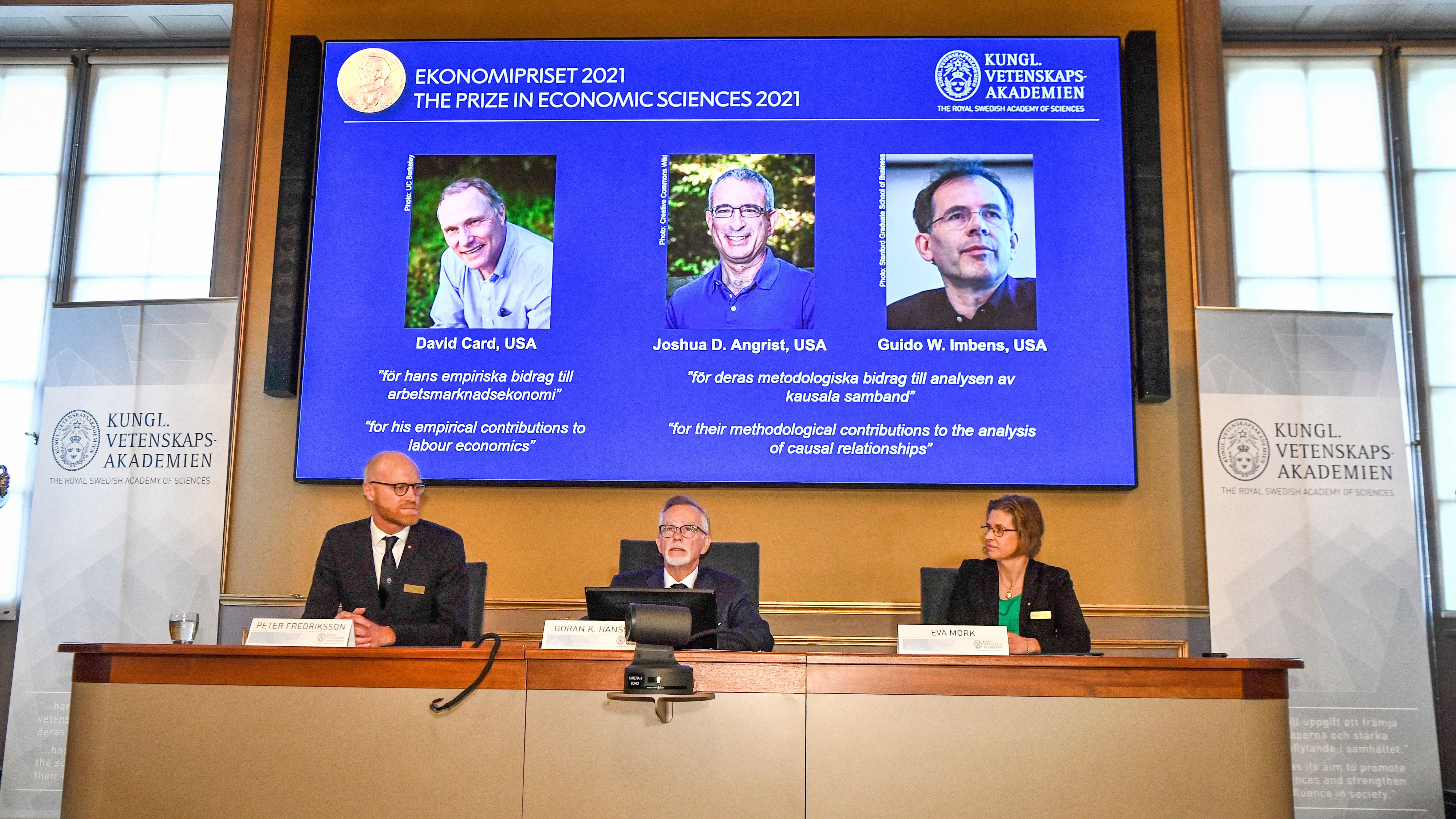3 US-Based Economists Receive Economics Nobel Prize - Vimarsana News