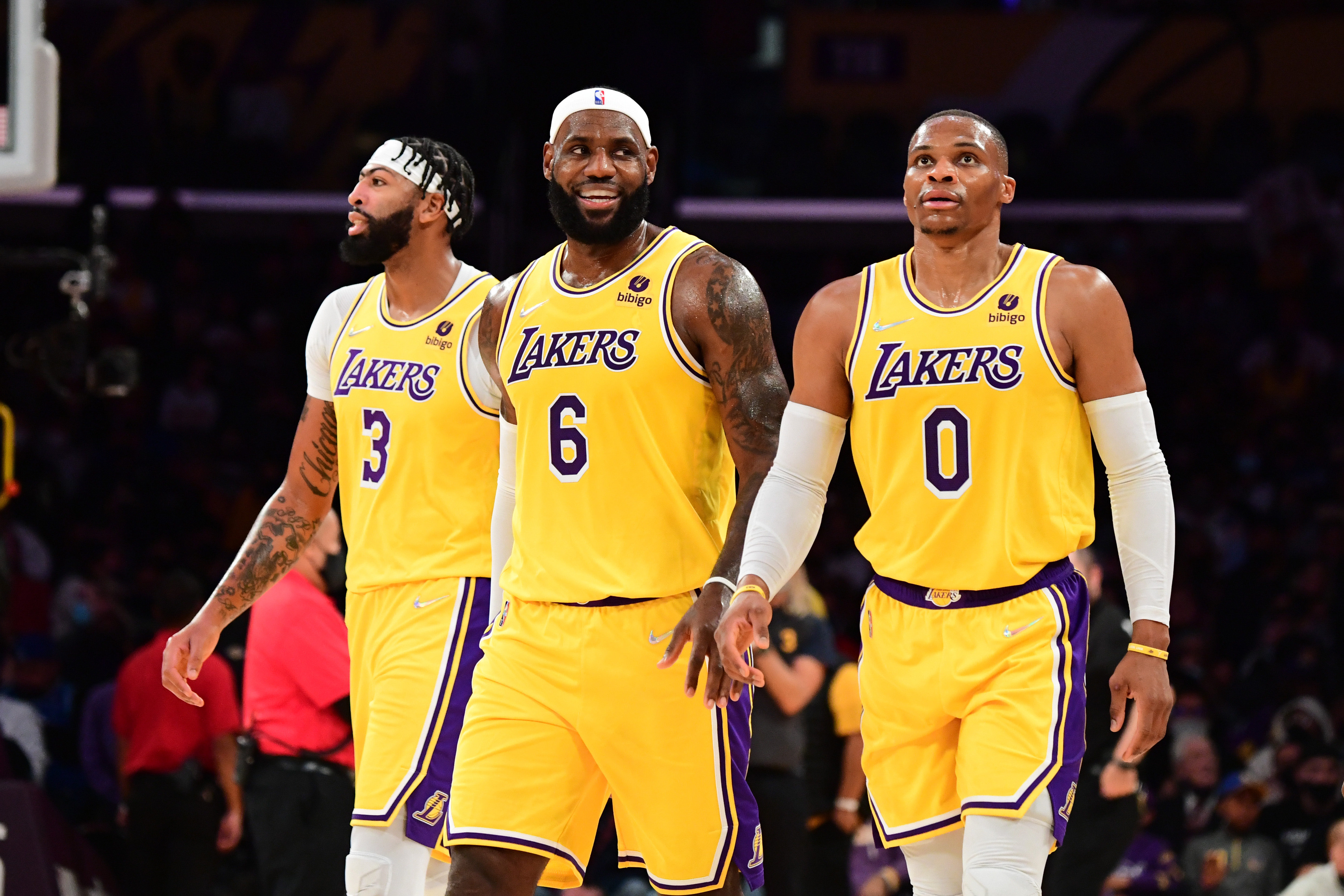 NBA LA LAKERS CHAMPIONSHIP OVERSIZED T-SHIRT 'GREY