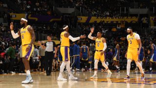 Golden State Warriors v Los Angeles Lakers