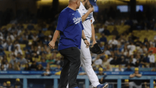 Dodgers vs Brewers in Los Angeles, CA.