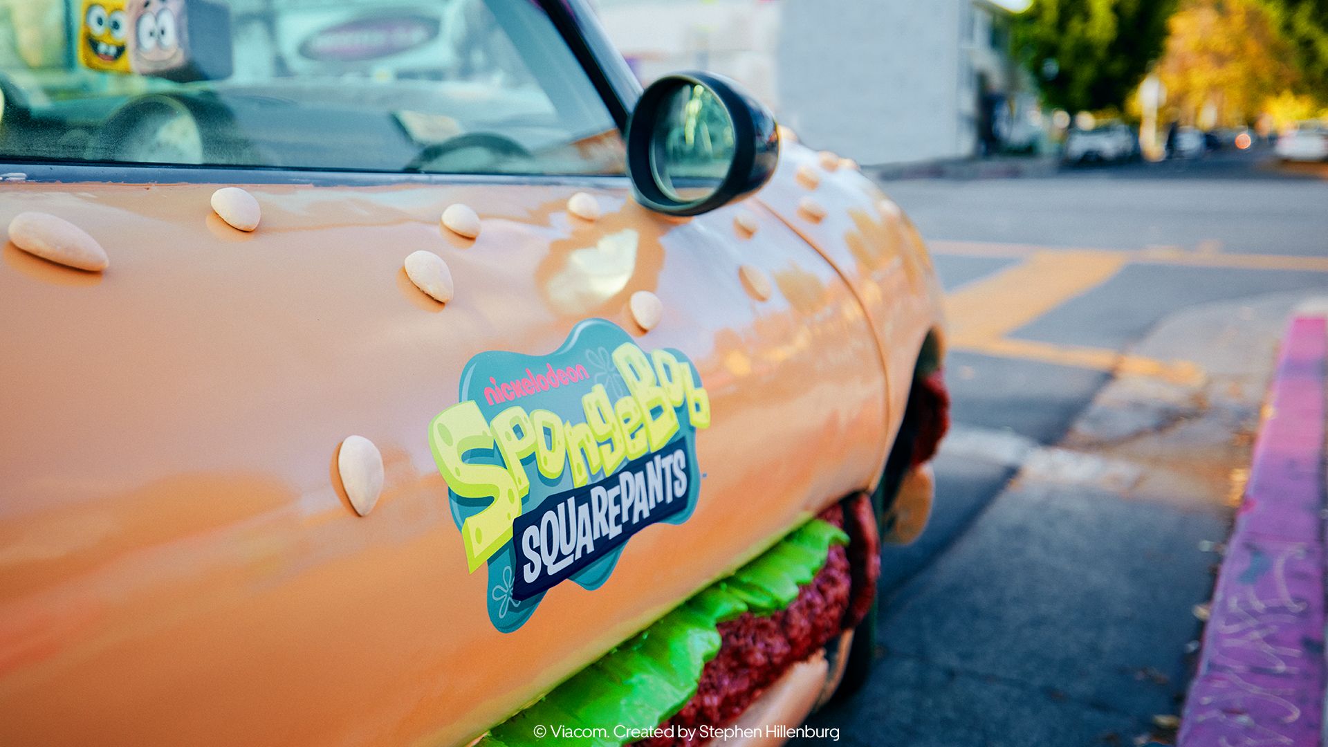 spongebob ride on car