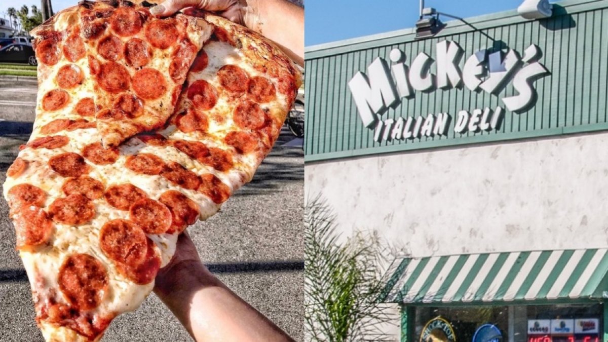 That Ginormous Pizza Slice Is (Briefly) Back at Mickey’s Deli – NBC Los ...