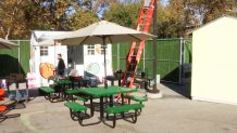 A tiny home village, the largest in the U.S., opens in Highland Park Oct. 21, 2021.