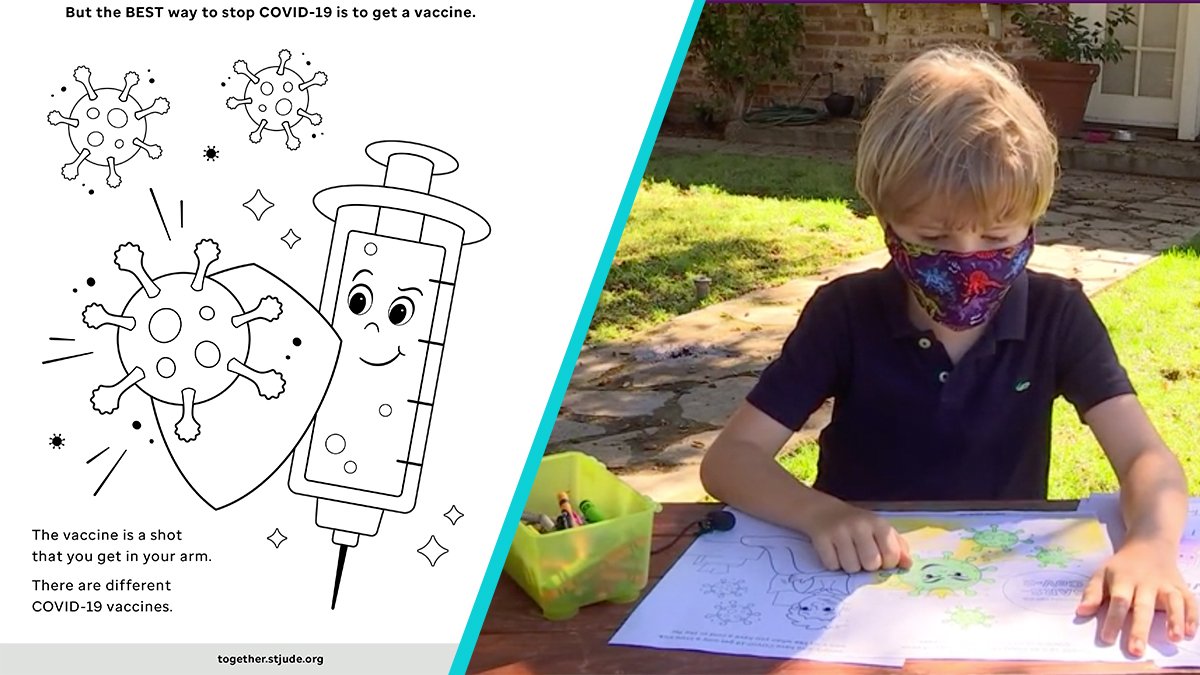 This Coloring Book Developed by Doctors Helps Explain the Pandemic and ...