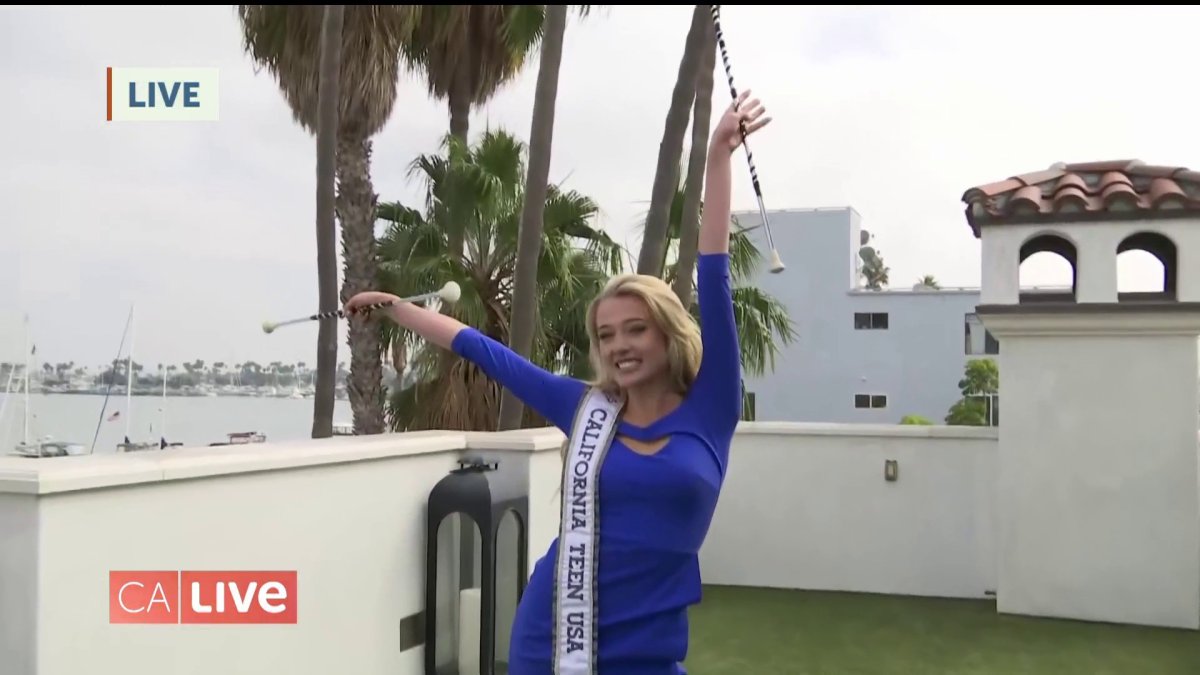 Watch Miss Teen USA Twirl a Baton NBC Los Angeles
