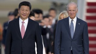 Chinese President Xi Jinping and Vice President Joe Biden