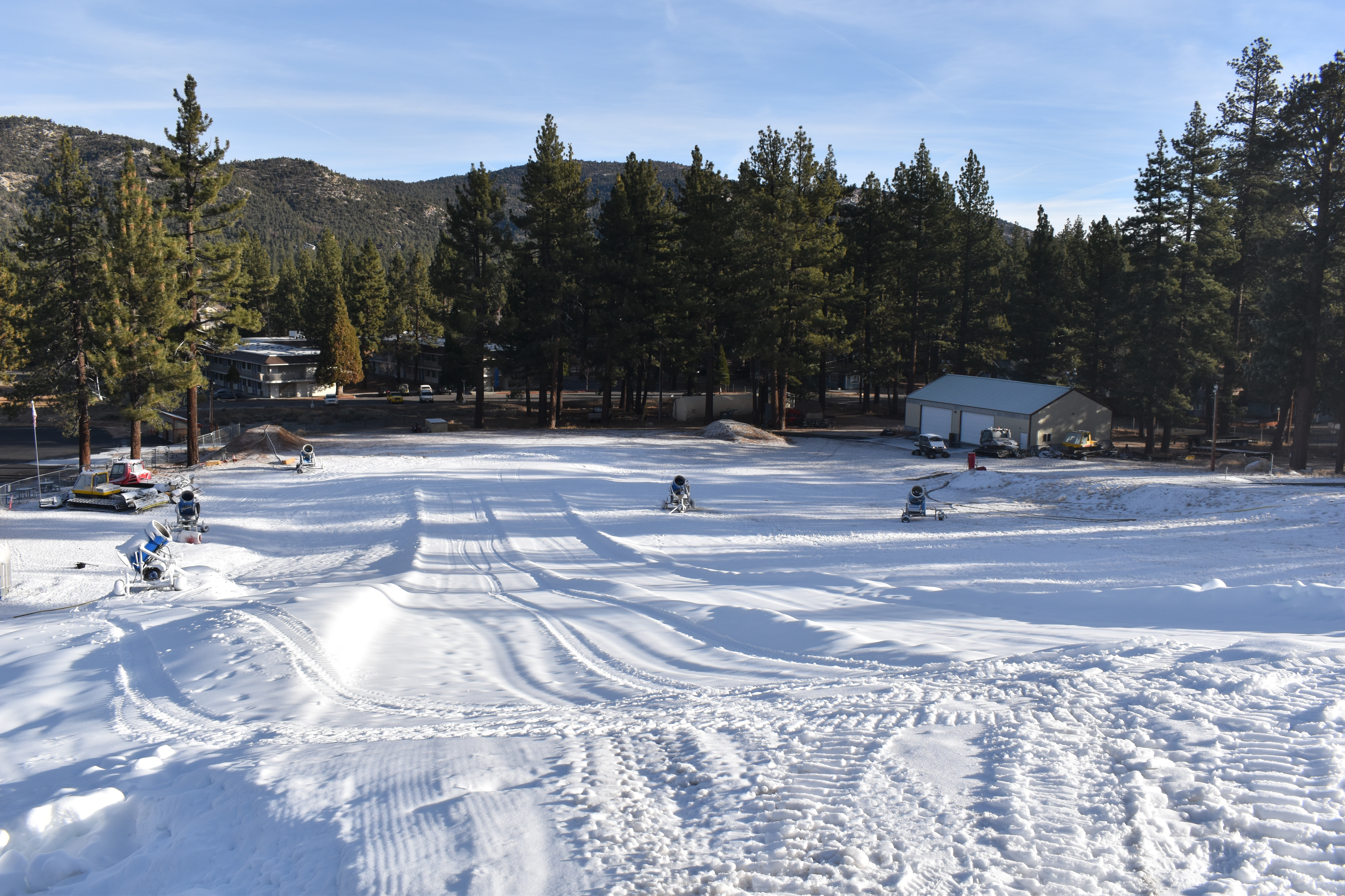 Snowmaking at Big Bear Mountain Resort