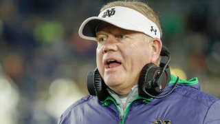 head coach Brian Kelly of the Notre Dame Fighting Irish