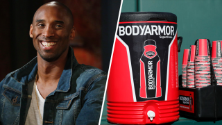 Split of Kobe Bryant and Bodyarmor sports drink