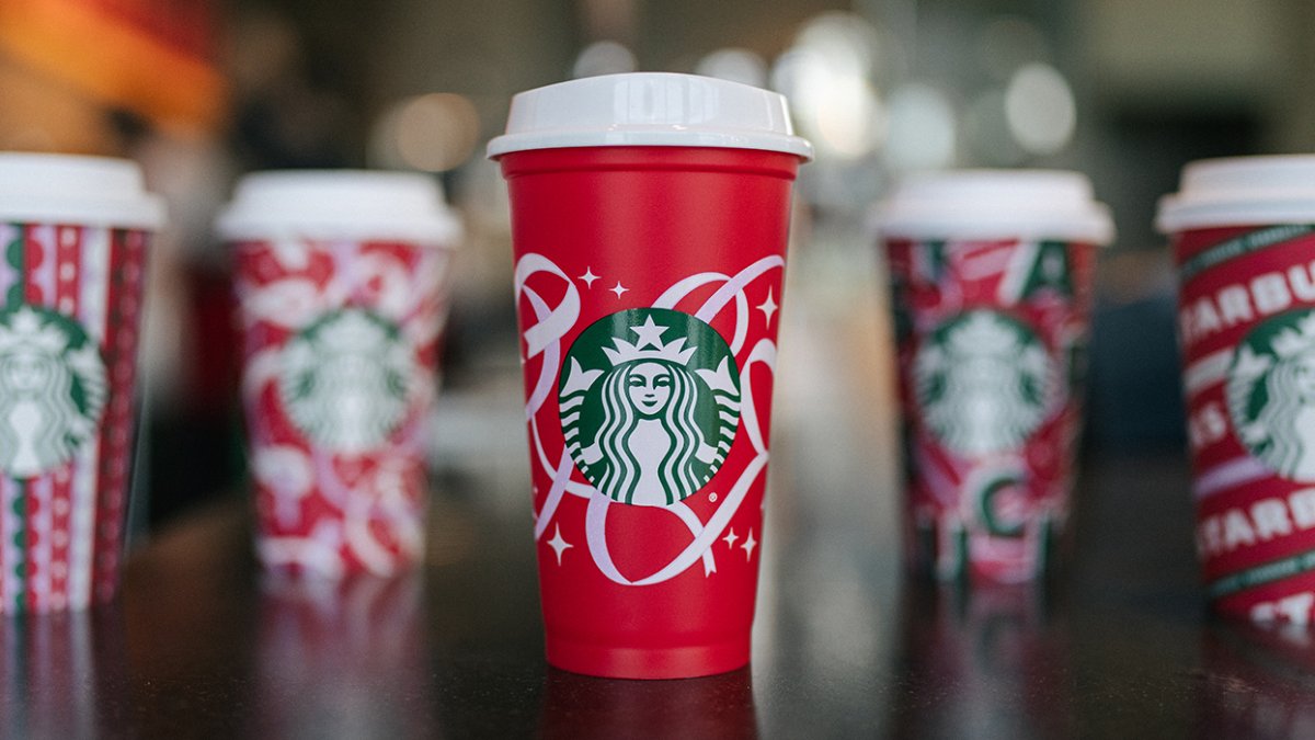 Starbucks Anaheim Tustin Ave Christmas Day 2022 How To Get Your Free 2021 Starbucks Holiday Reusable Cups – Nbc Los Angeles
