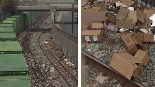 Union Pacific railroad said there was a rash of cargo container break-ins as the containers were being hauled by train near downtown Los Angeles, all while officials are trying to clear the backlog of cargo at our local ports.