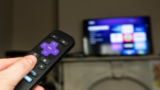 A Roku Inc. remote in an arranged photograph in Hastings-on-Hudson, New York, May 2, 2021.