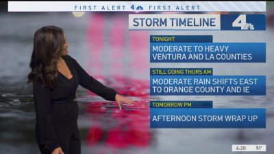 Storm Timeline: Rain Is Going to Continue Through Tonight