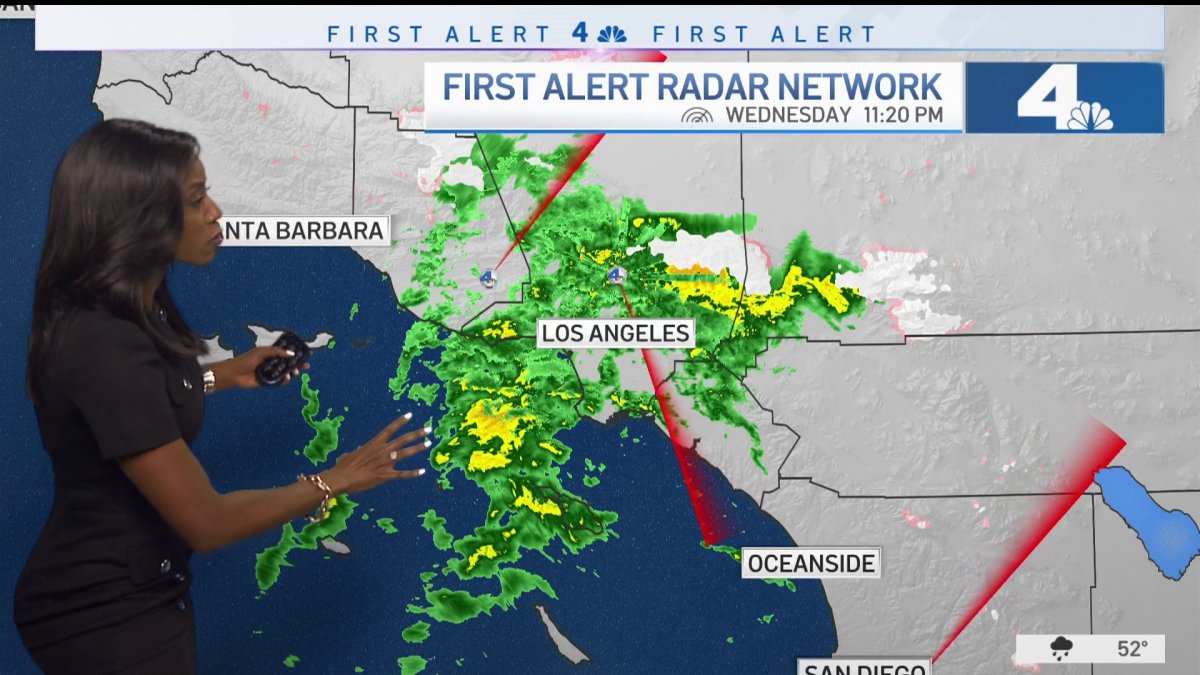 First Alert Forecast: Rain Will Continue Through Night – NBC Los Angeles