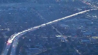 Traffic stops in Arcadia due to a crash on the 210 Freeway.