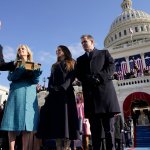 President-elect Joe Biden, left, takes the oath of office during the 59th presidential inauguration on Jan. 20, 2021, Washington, D.C.