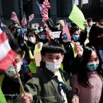 Young protesters rally against anti-Asian violence on April 4, 2021, in New York City. Asian American advocacy groups are speaking up and demanding more attention to the issue after a rise in anti-Asian hate crimes – of which the most brutal were against elderly AAPIs – across the U.S.