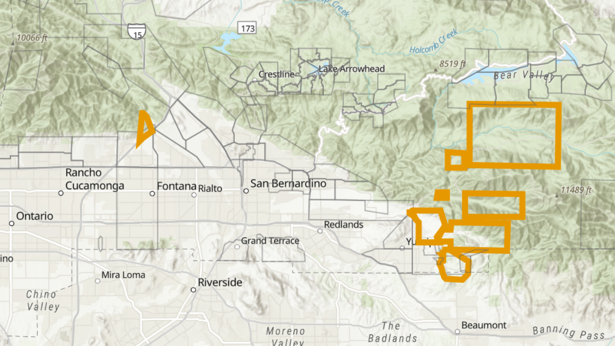 Parts of San Bernardino County Under Evacuation Warning Ahead of Storm