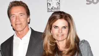Former California Goveror Arnold Schwarzenegger (L) and Maria Shriver (R)
