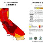 The California Drought Monitor map.