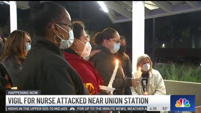 Colleagues at Vigil Honor Nurse Killed in Attack at Bus Stop