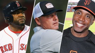 David Ortiz (left), Roger Clemens, Barry Bonds