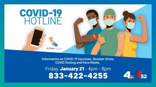 NBC4 is hosting a community phone bank about COVID-19 on Jan. 21, 2022.