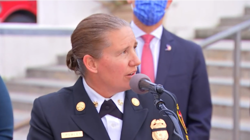 Kristin Crowley To Be Sworn In As First Female Lafd Chief Nbc Los Angeles