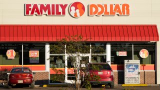 The Family Dollar logo is centered above one of its variety stores in Canton, Miss., Thursday, Nov. 12, 2020. More than 1,000 rodents were found inside a Family Dollar distribution facility in Arkansas, the U.S. Food and Drug Administration announced Friday, Feb. 18, 2022 as the chain issued a voluntary recall affecting items purchased from hundreds of stores in the South.