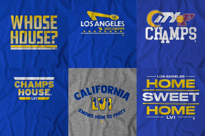 LA Rams gear: Super Bowl LVI champions T-shirts, hats, memorabilia