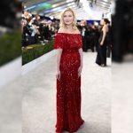 Kirsten Dunst attends attends the 28th Annual Screen Actors Guild Awards at Barker Hangar, Feb. 27, 2022, in Santa Monica, California.