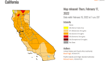 U.S. Drought Monitor for California for Feb. 17, 2022.