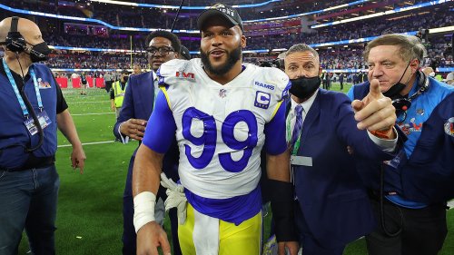 Rams’ Aaron Donald Sidesteps Retirement Question After Super Bowl Win ...