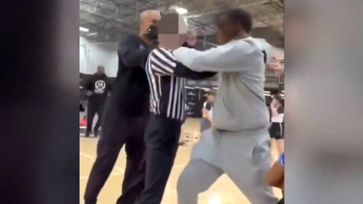Video Shows Youth Basketball Coach Grab Official NBC Los Angeles