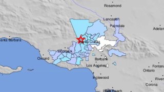 A magnitude-32 earthquake was reported Feb. 14, 2022 north of Los Angeles.