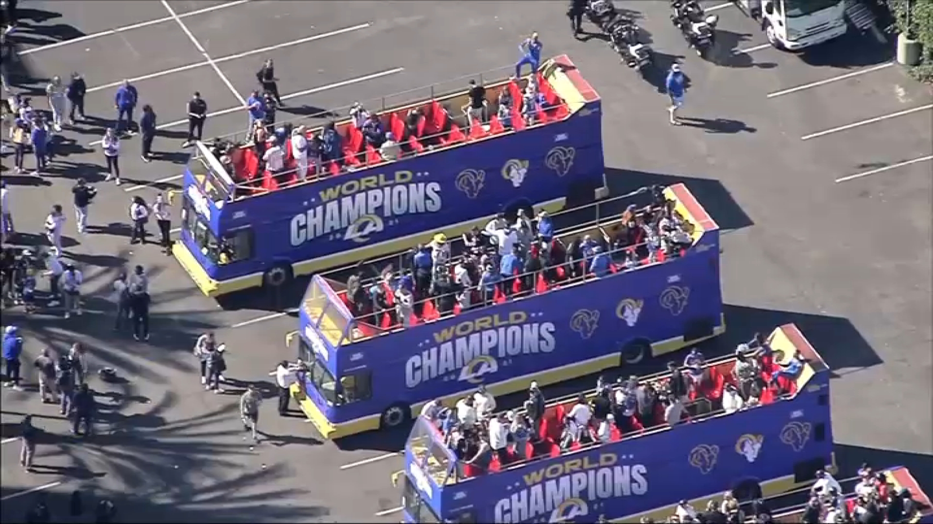 Watch full Rams championship parade and rally
