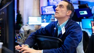 Traders on the NYSE Feb. 28, 2022.