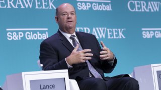 Ryan Lance, chairman and chief executive officer of ConocoPhillips, speaks during the 2022 CERAWeek by S&P Global conference in Houston, Texas, U.S., on Tuesday, March 8, 2022.